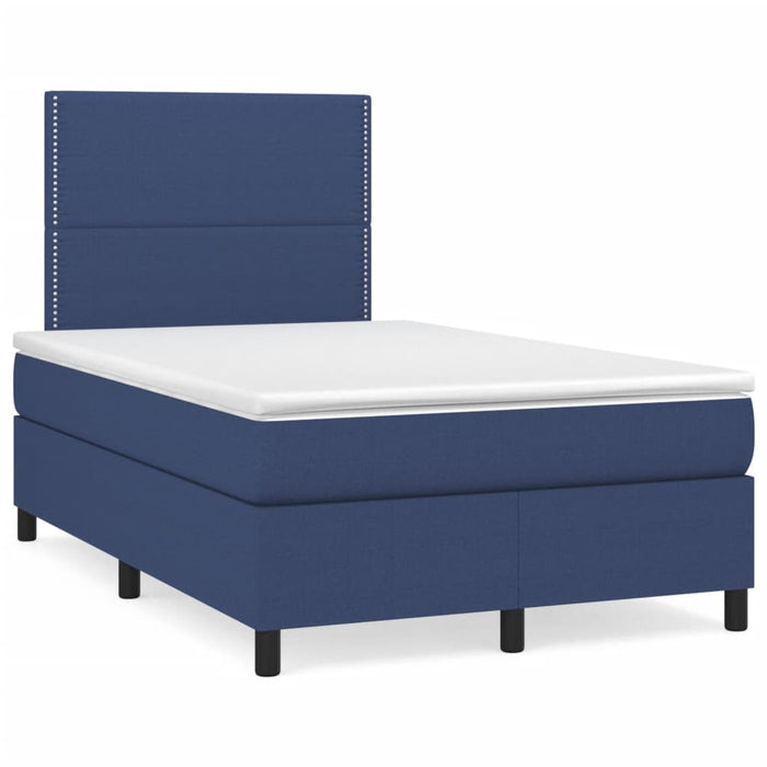 Letto a Molle con Materasso e LED Blu 120x190 cm in Tessuto 3270196