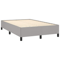 Letto a Molle Materasso e LED Grigio Chiaro 120x190 cm Tessuto 3270197