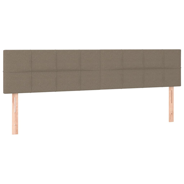 Letto a Molle con Materasso e LED Tortora 120x190 cm in Tessuto 3270201