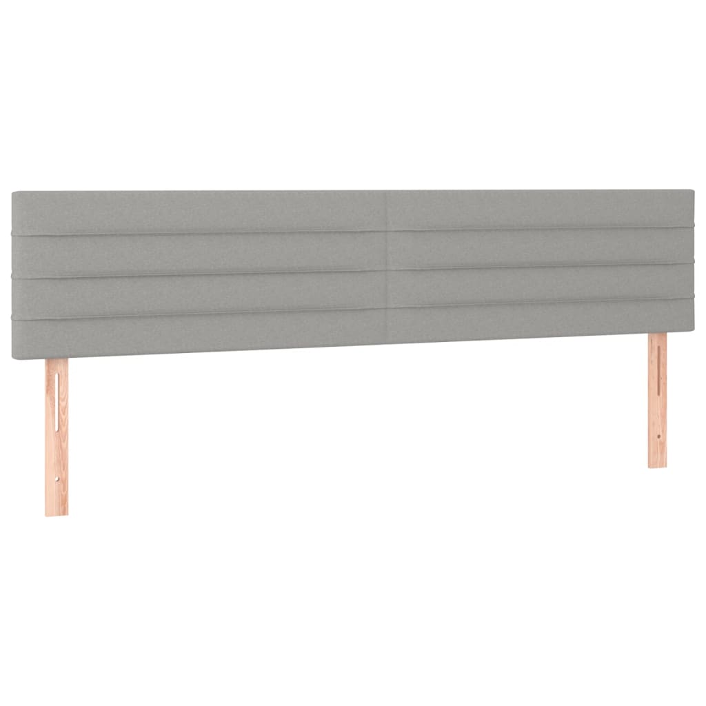 Letto a Molle Materasso e LED Grigio Chiaro 120x190 cm Tessuto 3270204