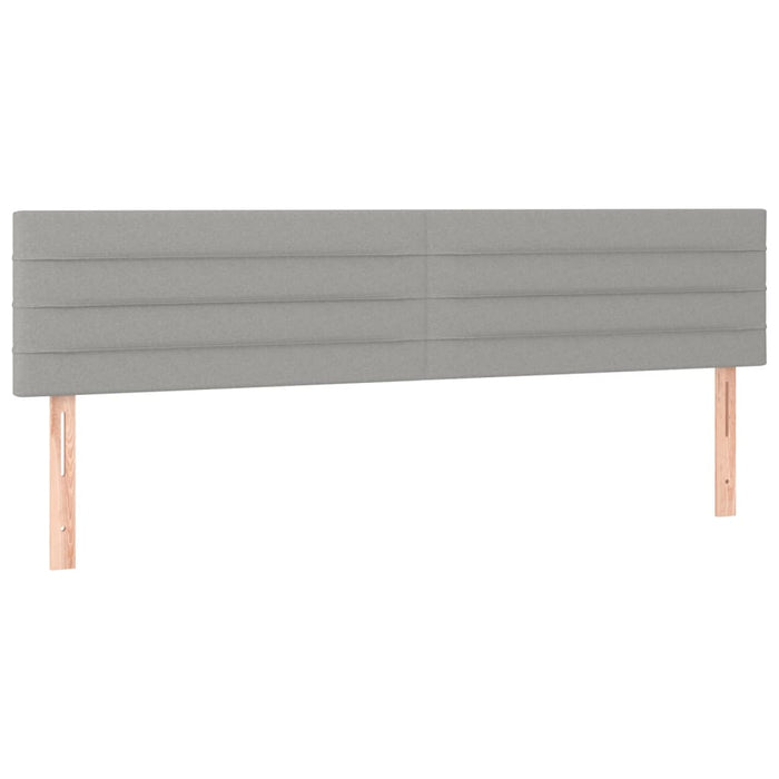 Letto a Molle Materasso e LED Grigio Chiaro 120x190 cm Tessuto 3270204