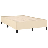 Letto a Molle con Materasso e LED Crema 120x190 cm in Tessuto 3270216