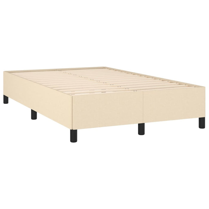 Letto a Molle con Materasso e LED Crema 120x190 cm in Tessuto 3270230