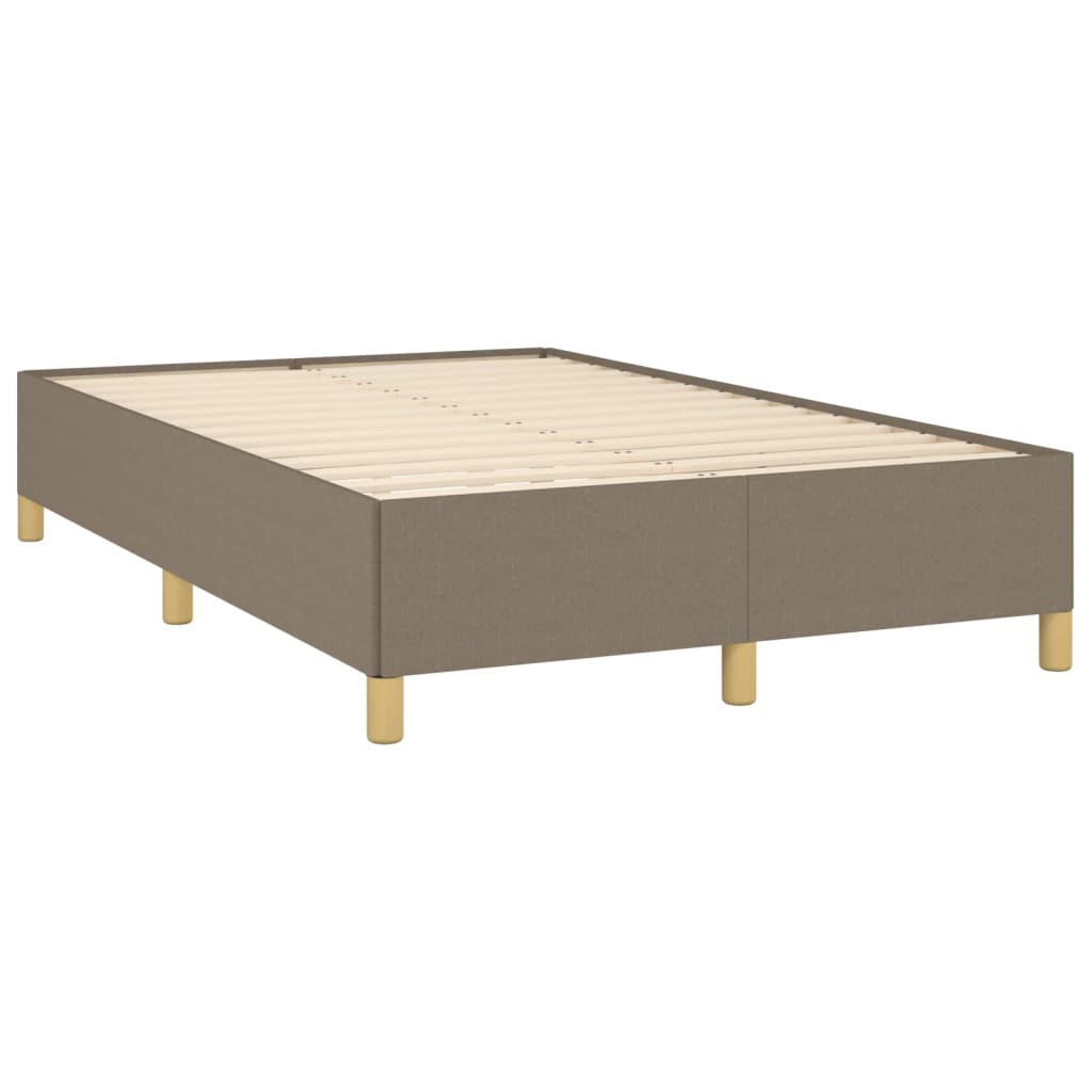 Letto a Molle con Materasso e LED Tortora 120x190 cm in Tessuto 3270250