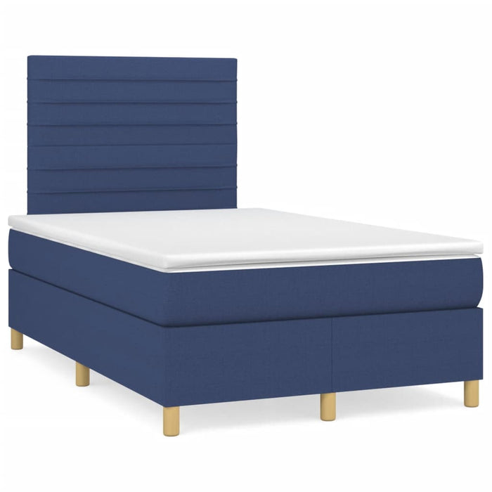 Letto a Molle con Materasso e LED Blu 120x190 cm in Tessuto 3270259