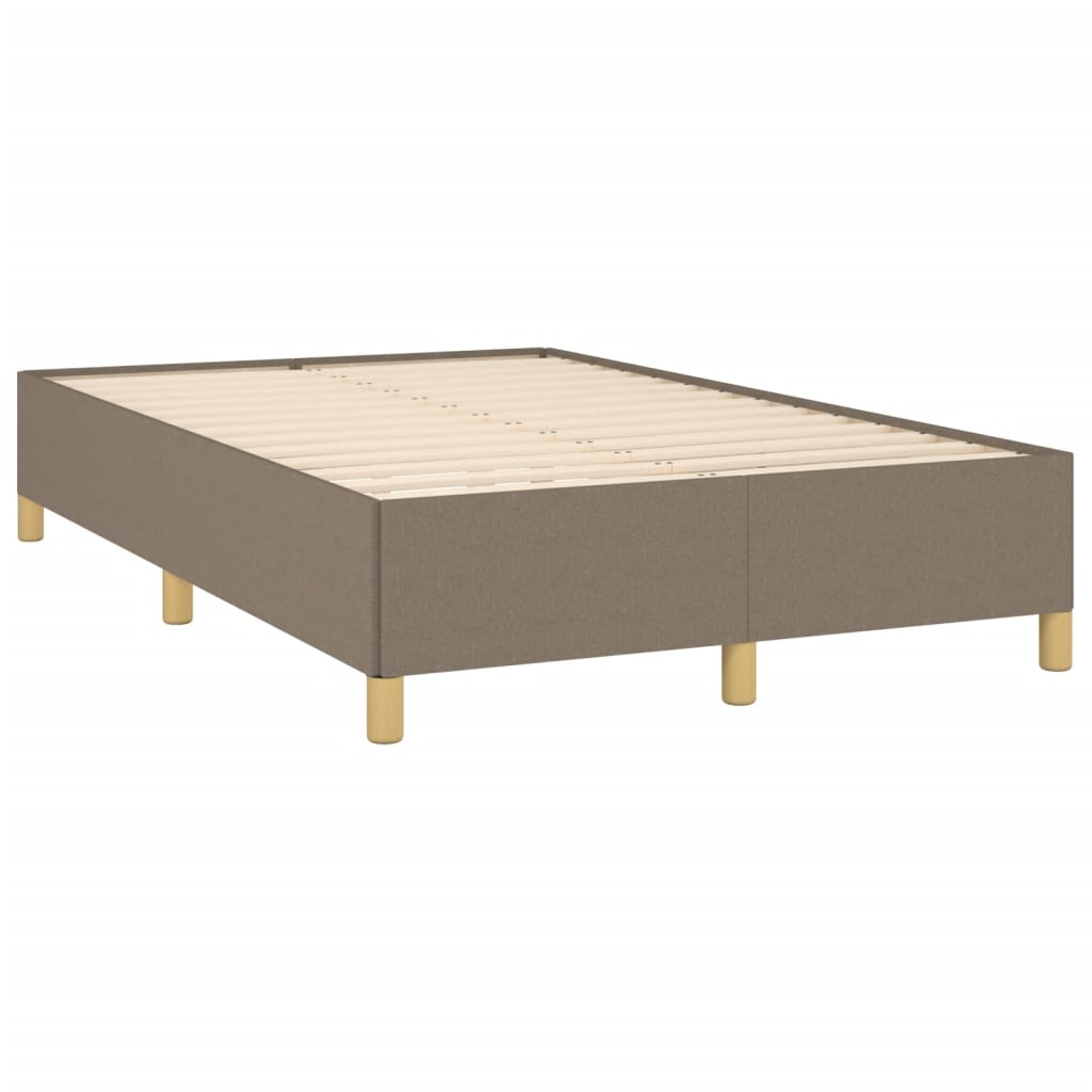 Letto a Molle con Materasso e LED Tortora 120x190 cm in Tessuto 3270264