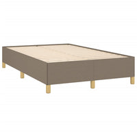 Letto a Molle con Materasso e LED Tortora 120x190 cm in Tessuto 3270271