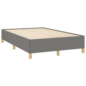 Letto a Molle Materasso e LED Grigio Scuro 120x190cm in Tessuto 3270275