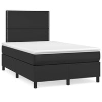 Letto a Molle con Materasso e LED Nero 120x190 cm in Similpelle 3270287