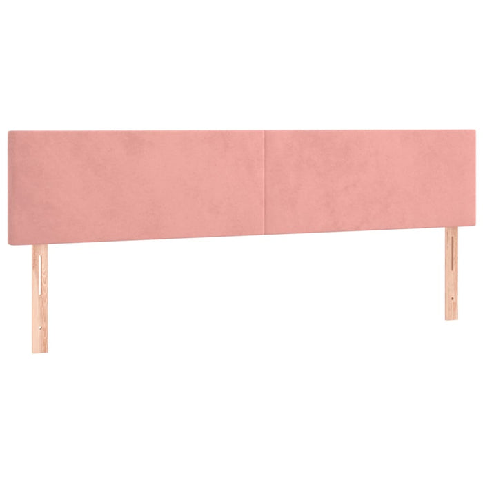 Letto a Molle con Materasso e LED Rosa 120x190 cm in Velluto 3270304