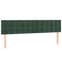 Letto a Molle con Materasso e LED Verde Scuro 120x190cm Velluto 3270338