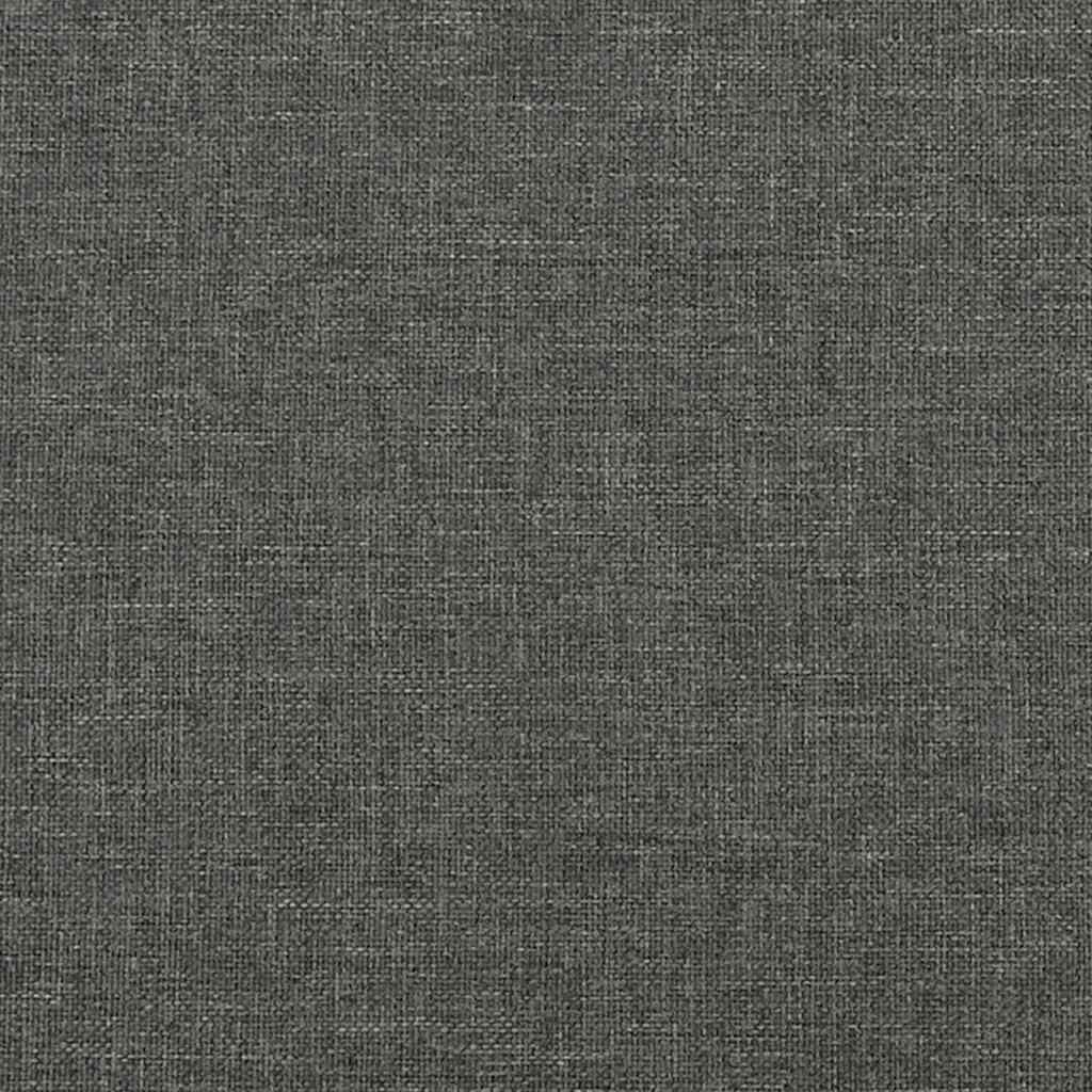 Giroletto a Molle con Materasso Grigio Scuro 120x190cm Tessuto 3270342