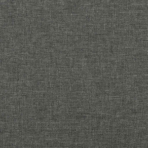 Giroletto a Molle con Materasso Grigio Scuro 120x190cm Tessuto 3270342