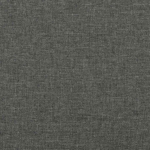 Giroletto a Molle con Materasso Grigio Scuro 120x190cm Tessuto 3270398