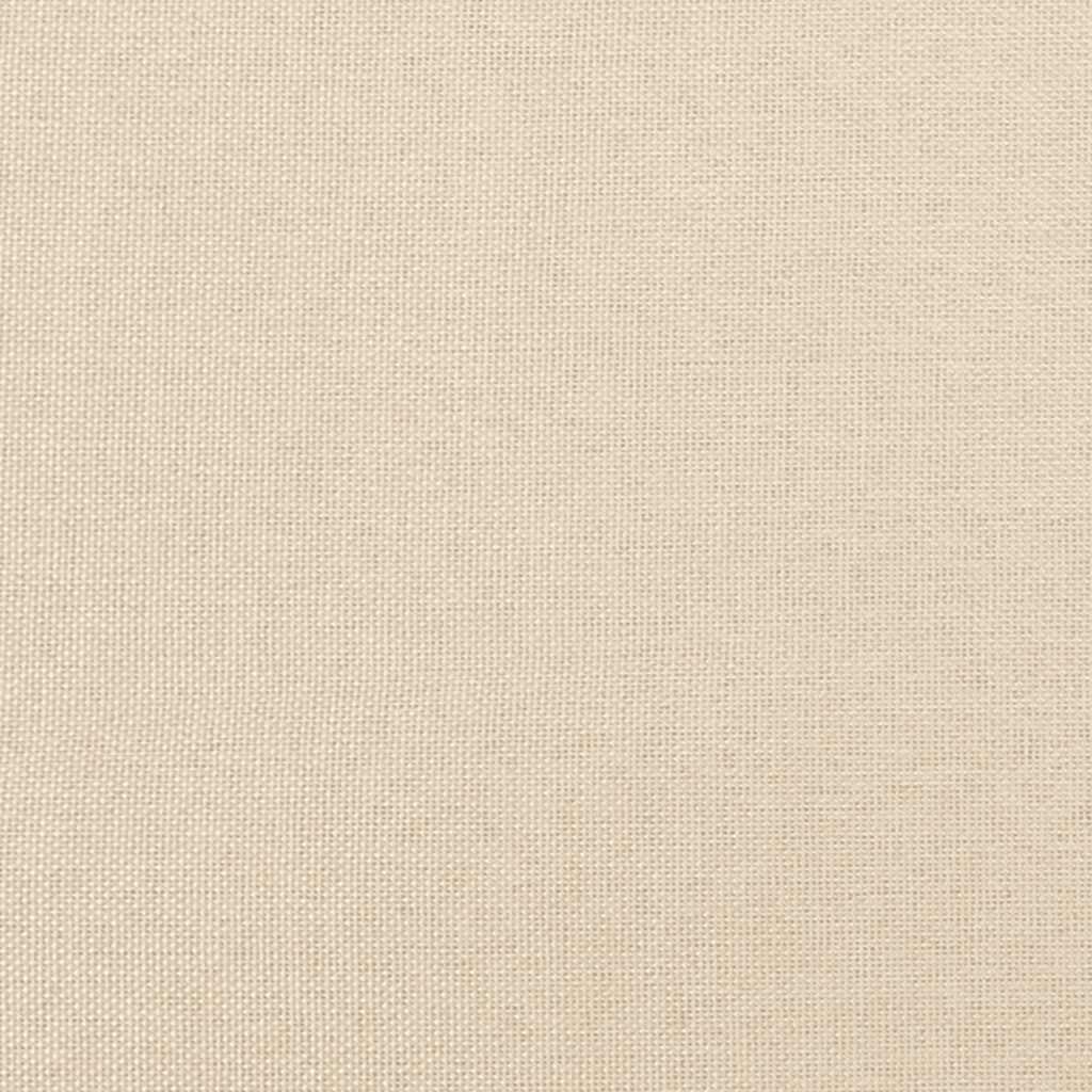 Giroletto a Molle con Materasso Crema 120x190 cm in Tessuto 3270423