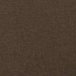 Giroletto a Molle con Materasso Marrone Scuro 120x190cm Tessuto 3270435