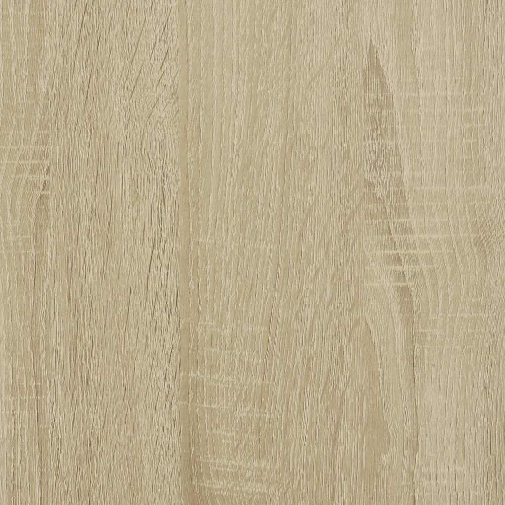 Giroletto Rovere Sonoma 75x190cm in Legno Multistrato e Metallo 845813