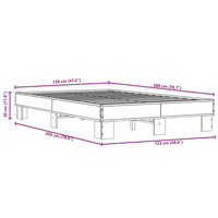 Giroletto Rovere Sonoma 120x200 cm in Legno Multistrato Metallo 845863