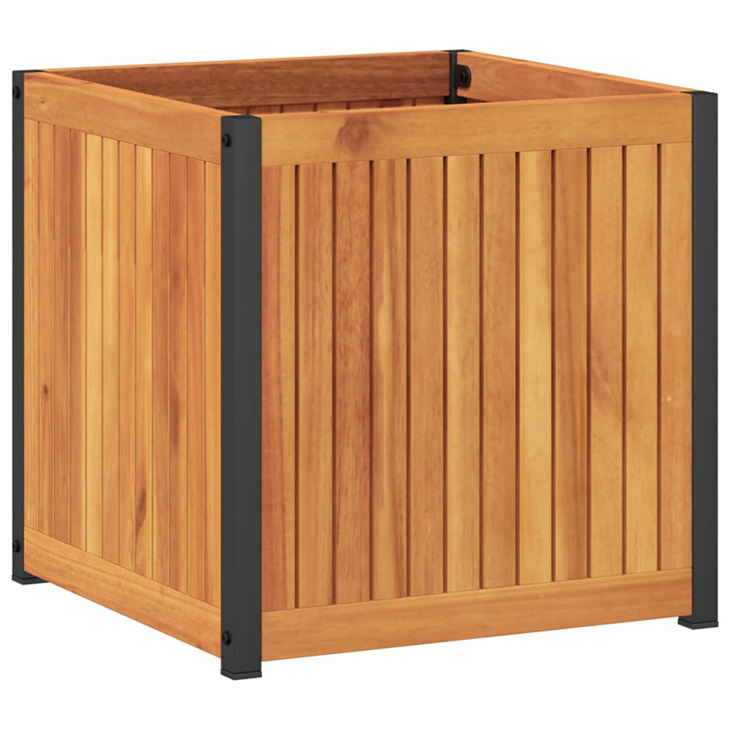 Fioriera da Giardino 45x45x44 cm in Legno Massello di Acacia 367610