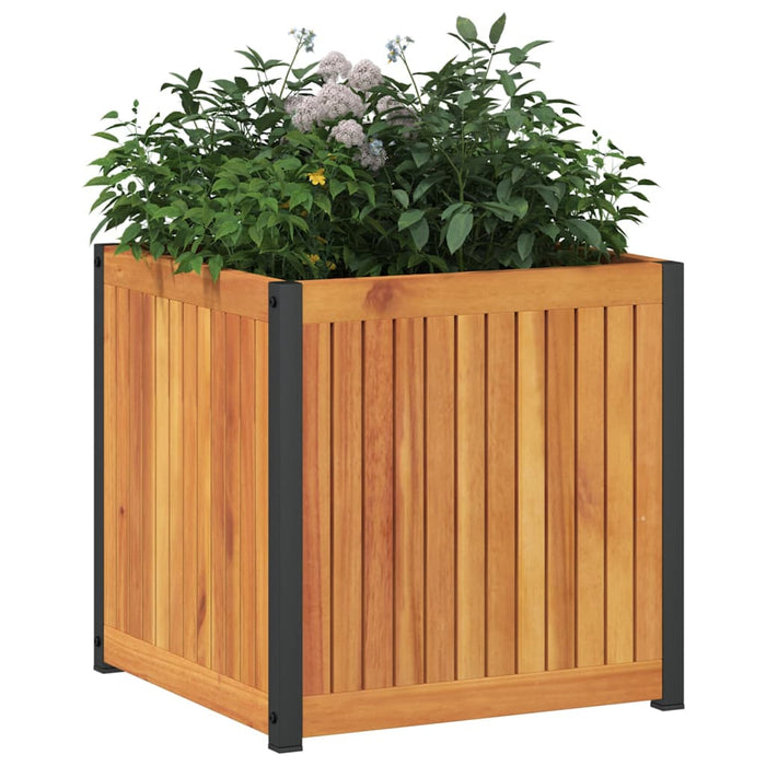 Fioriera da Giardino 45x45x44 cm in Legno Massello di Acacia 367610