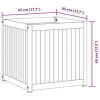 Fioriera da Giardino 45x45x44 cm in Legno Massello di Acacia 367610