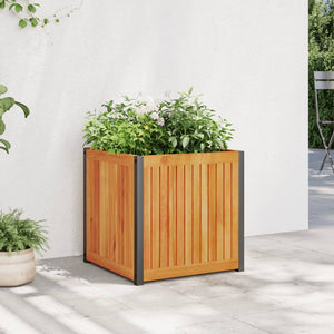 Fioriera da Giardino 45x45x44 cm in Legno Massello di Acacia 367610