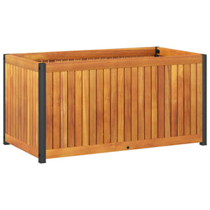 Fioriera da Giardino 85x45x44 cm in Legno Acacia e Acciaio 367611