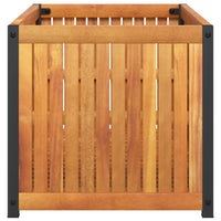 Fioriera da Giardino 85x45x44 cm in Legno Acacia e Acciaio 367611