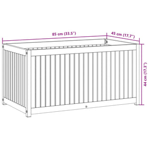 Fioriera da Giardino 85x45x44 cm in Legno Acacia e Acciaio 367611