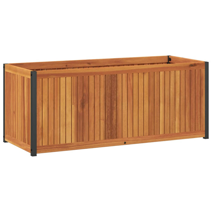 Fioriera da Giardino 110x45x44 cm in Legno Acacia e Acciaio 367612