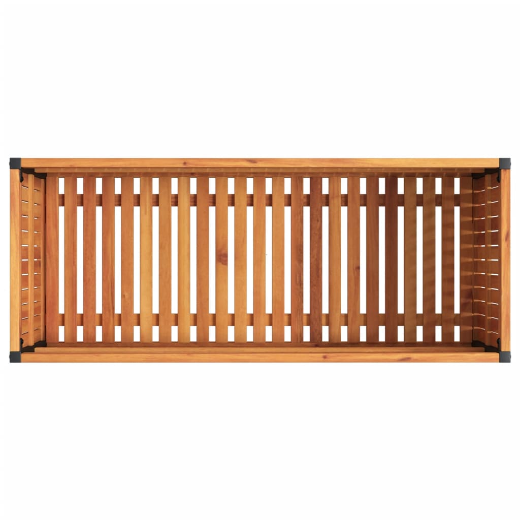 Fioriera da Giardino 110x45x44 cm in Legno Acacia e Acciaio 367612