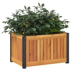 Fioriera da Giardino 45x30x27,5 cm in Legno Massello di Acacia 367613