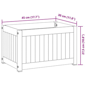 Fioriera da Giardino 45x30x27,5 cm in Legno Massello di Acacia 367613