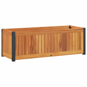 Fioriera da Giardino 80x30x27,5 cm in Legno Massello di Acacia 367614