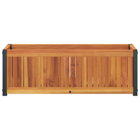 Fioriera da Giardino 80x30x27,5 cm in Legno Massello di Acacia 367614