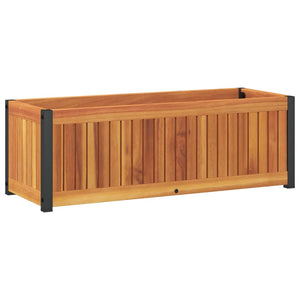 Fioriera da Giardino 80x30x27,5 cm in Legno Massello di Acacia 367614