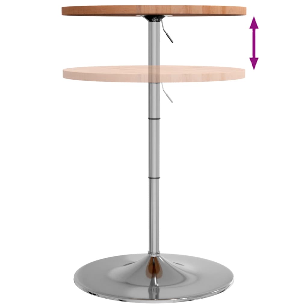 Tavolino da Bar Ø60x90,5 cm in Legno Massello di Faggio 3270630