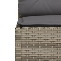 Set Divano da Giardino 5 pz con Cuscini Grigio in Polyrattan 3261726