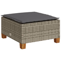 Set Divano da Giardino 8 pz con Cuscini Grigio in Polyrattan 3261954