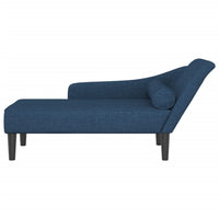 Chaise Longue con Cuscini Blu in Tessuto 4007603