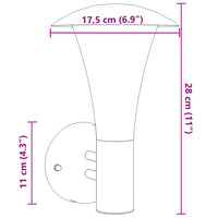 Applique da Esterno Nera in Acciaio Inossidabile 4006240