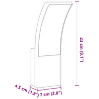 Applique per Esterni con LED 2 pz Bianche Alluminio Pressofuso 4006265