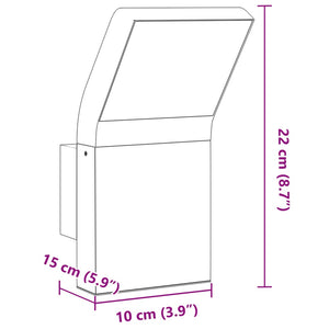 Applique per Esterni con LED Bianca in Alluminio Pressofuso 4006272