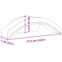 Applique per Esterni con LED 2 pz Nere Alluminio Pressofuso 4006277