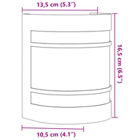 Applique da Esterno 2 pz Argento in Acciaio Inossidabile 4006296