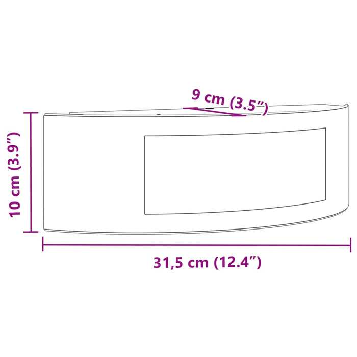 Applique da Esterno 2 pz Argento in Acciaio Inossidabile 4006303