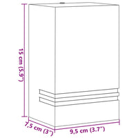 Applique da Esterno Argento in Acciaio Inossidabile 4006326