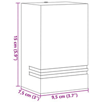 Applique da Esterno Nera in Acciaio Inossidabile 4006328