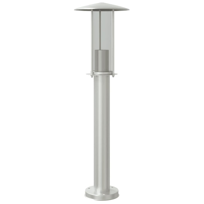 Lampada da Terra per Esterni Argento 60 cm in Acciaio Inox 4006349