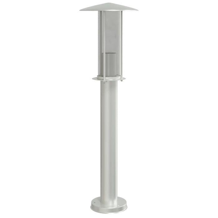 Lampada da Terra per Esterni Argento 60 cm in Acciaio Inox 4006349